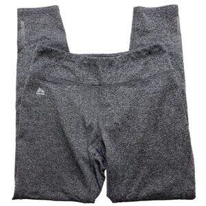 RBX High Waist Active Leggings Women's LARGE Gray Black Stretch Comfort-Waist‎